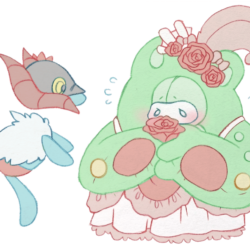 It seems like Reuniclus wants to give a flower to…