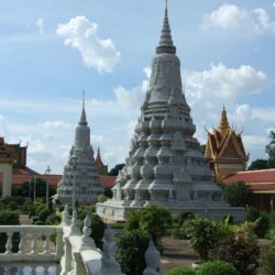 One of stupas at the Royal Palace in Phnom Penh, Cambodia