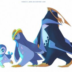 Piplup Prinplup and Empoleon by francis