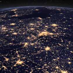 Earth From Space At Night Hd Wallpapers