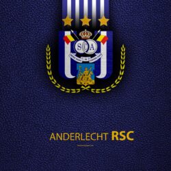 Download wallpapers Anderlecht FC, 4K, Belgian Football Club, logo
