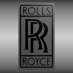 Rolls Royce logo free 3D Model OBJ BLEND MTL