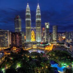 Malaysia, Kuala Lumpur, Kuala Lumpur, Night, Blue Hour