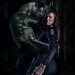 hulk and black widow Wallpapers by georgekev