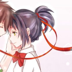 Download Wallpapers Mitsuha Miyamizu, Taki Tachibana, Kimi