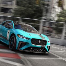 Jaguar I PACE eTROPHY Electric Race Car 4K Wallpapers