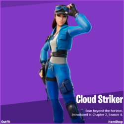 Cloud Striker Fortnite wallpapers