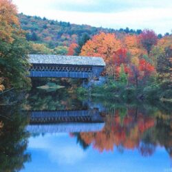 New England Covered Bridges and fall foliage.