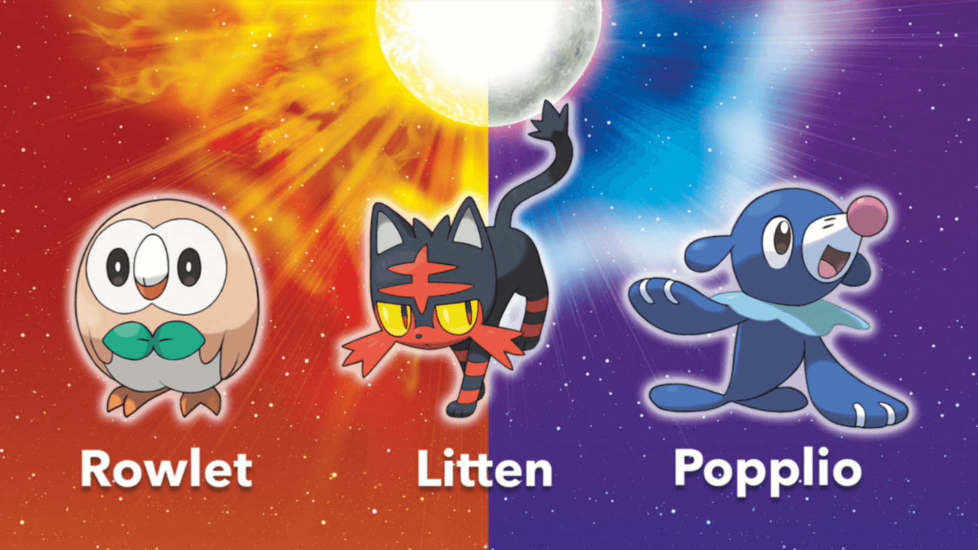 Pokemon Sun And Moon Starter Final Evolutions In High Quality