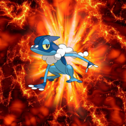 657 Fire Pokeball Frogadier 136 Gekogashira 17 Froakie