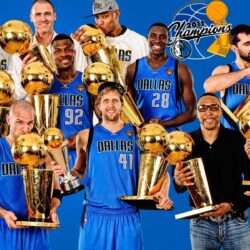 Dallas Mavericks 2011 Players With Trophies Widescreen Wallpapers