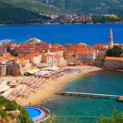 Budva Riviera Montenegro Adriatic Desktop Wallpaper Backgrounds