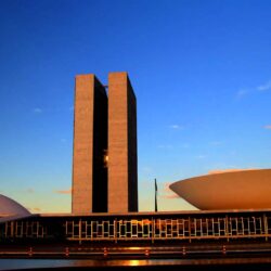 Brasilia Timelapse Ponte JK e Congresso Nacional