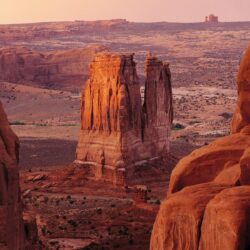 Courthouse Towers in Arches National Park Wallpapers and Stock Photo