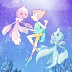 Pearl and Frillish by AskPrincesMultifruit