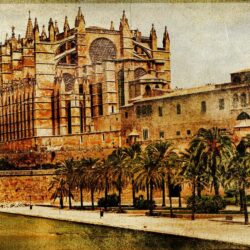 Wallpapers The city, Spain, Vintage, Spain, Palma de Mallorca