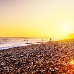 Brighton Beach Sunset iPhone 6 Plus HD Wallpapers HD