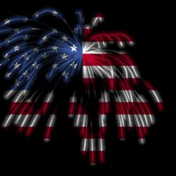 Happy 4th of July! The American Flag in Fireworks