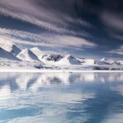 Download wallpapers mountains, snow, lake, iceberg
