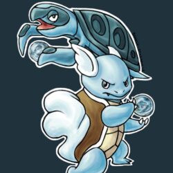 Wartortle And Tirtouga by Barely