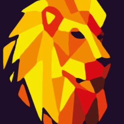 Lion Purple Backgrounds Digital Art Resolution