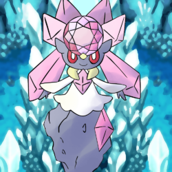 Diancie In Crystal Cave by fakemon123