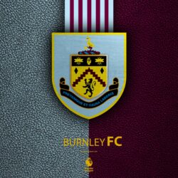 Download wallpapers Burnley FC, 4k, English football club, leather