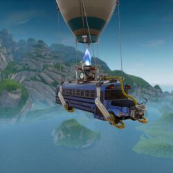Flying Bus Fortnite Battle Royale Wallpapers for Phone and HD Desktop