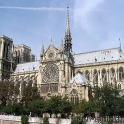Notre Dame Cathedral Flying Buttresses HD Wallpaper, Backgrounds Image