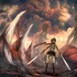 Animation & Drawn Wallpapers 079 Attack on Titan, Battle Angel Alita