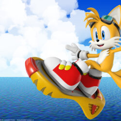 Sonic the Hedgehog Wallpaper: Sky Surfing
