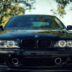 BMW M5 E39 black car front view 4k HD wallpapers