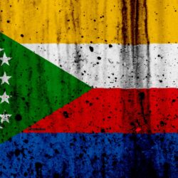 Download wallpapers Comoros flag, 4k, grunge, Comoros of Benin