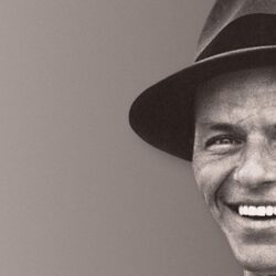 Download Wallpapers Frank sinatra, Smile, Suit, Hat, Face