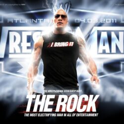 NEW WrestleMania 27 The Rock wallpaper!