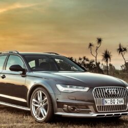 Download wallpapers audi, a6, allroad, side view, hdr