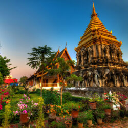 Temple complex in the resort of Chiang Mai, Thailand wallpapers and