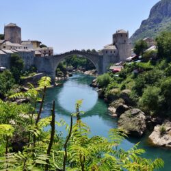Picture Bosnia and Herzegovina Mostar Bridges Rivers