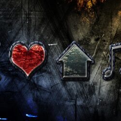 Artistic Love House Music Wallpapers