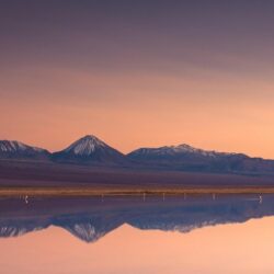 nature, Landscape, Atacama Desert, Mountain, Lake, Sunset, Snowy