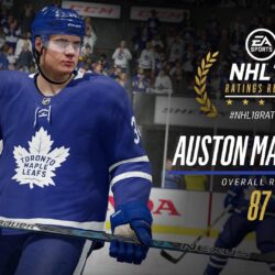 Auston Matthews is rated an 87 in NHL 18 and he’s a LEAF! : leafs