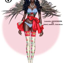 The beautiful Leomie Anderson at the Victoria’s Secret Fashion Show