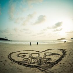 Drawing on the sand in Goa wallpapers and image