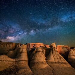 landscape, Nature, Milky Way, Galaxy, Starry Night, Desert