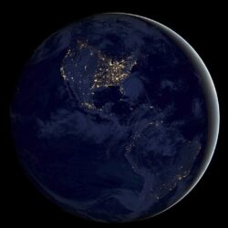 bd20 earth space dark night art illustration Xiaomi Redmi 6