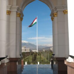 Download wallpapers Tajikistan, Dushanbe, government, flag free