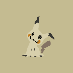 Minimalistic Wallpaper: Mimikyu