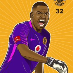 Iwisa Kaizer Chiefs Players Poster Collection Itumeleng Khune