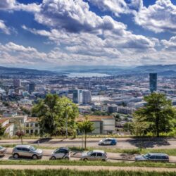 Zurich Cities Switzerland Cloud Townscape 5K Retina Heavenly