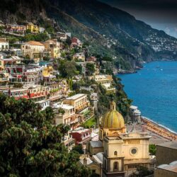 Wallpapers Cities Positano Italy Amalfi Coast Houses
